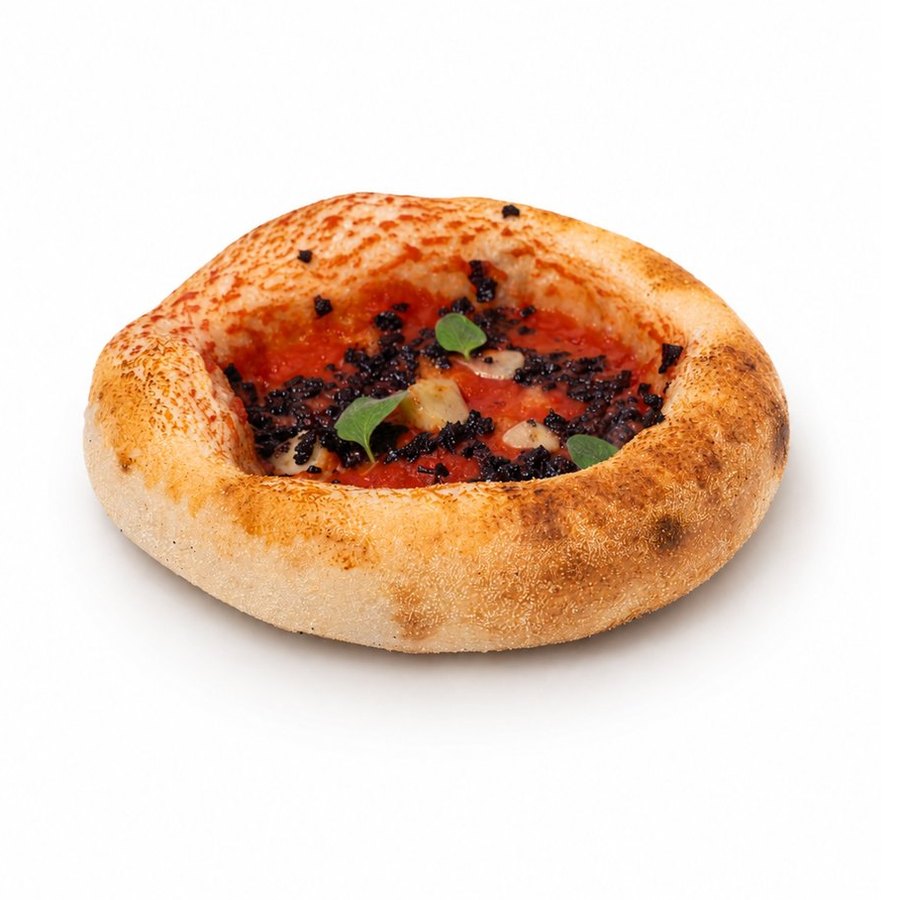 Rounder No. 407 — San Marzano tomato, dried olive, garlic, fresh oregano